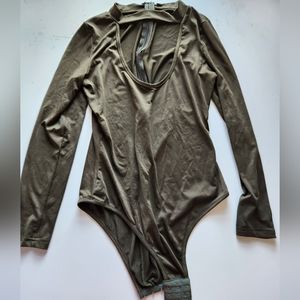 Olive Green Bodysuit S